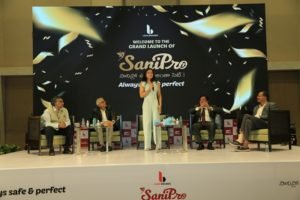 Actress Rasmikha mandanna launched India's first sanitary Napkin manufacturing company Sanipro.Showkase have done this event in hyderabad